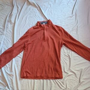 Calvin Klein Men's Terracotta Zip-Up Sweater